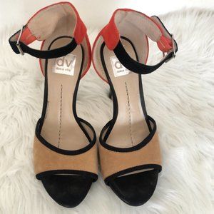 Dolce Vita Suede Two Tone Sandals